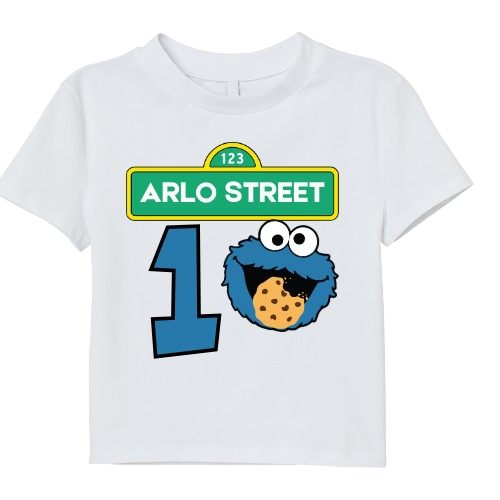 Cookie Monster Overalls and Shirt