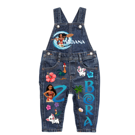 Moana Overalls and Shirt