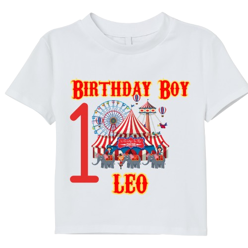 Circus Theme Overall and Shirt