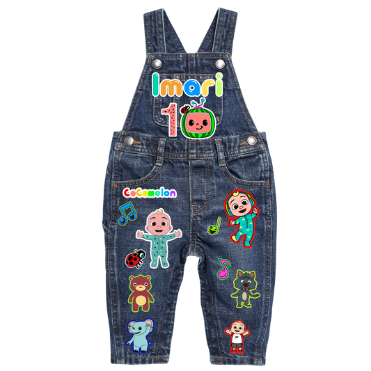Cocomelon Jean Overall Customized