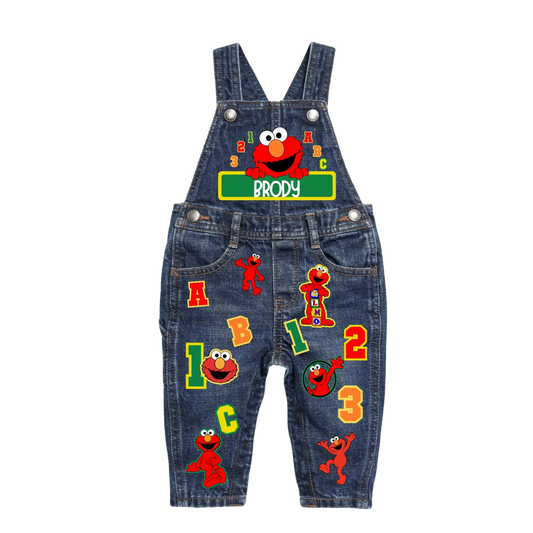 Elmo Jean Overall Customized