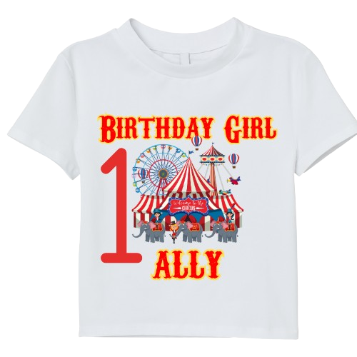 Circus Theme Overall and Shirt