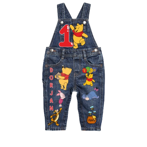 Winnie the Pooh Overalls and Shirt