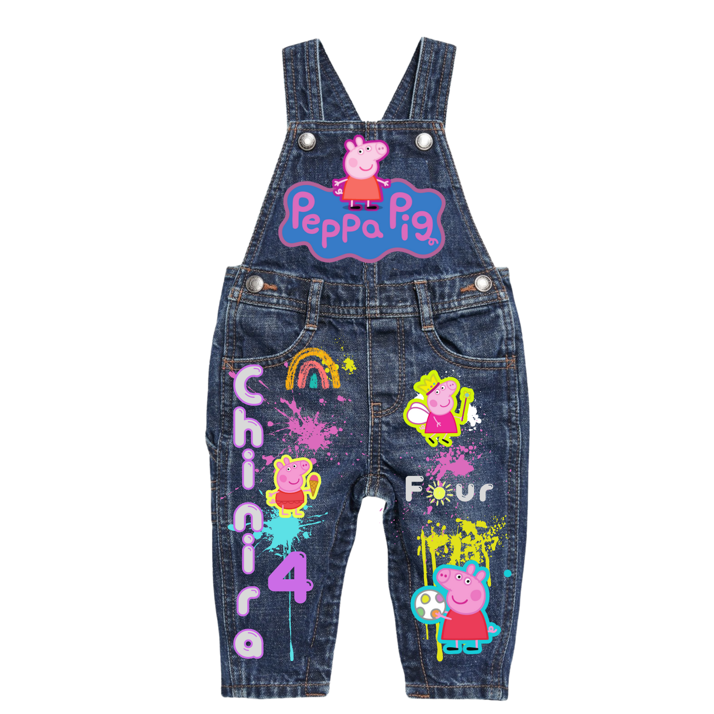 Peppa Pig Overalls and Shirt