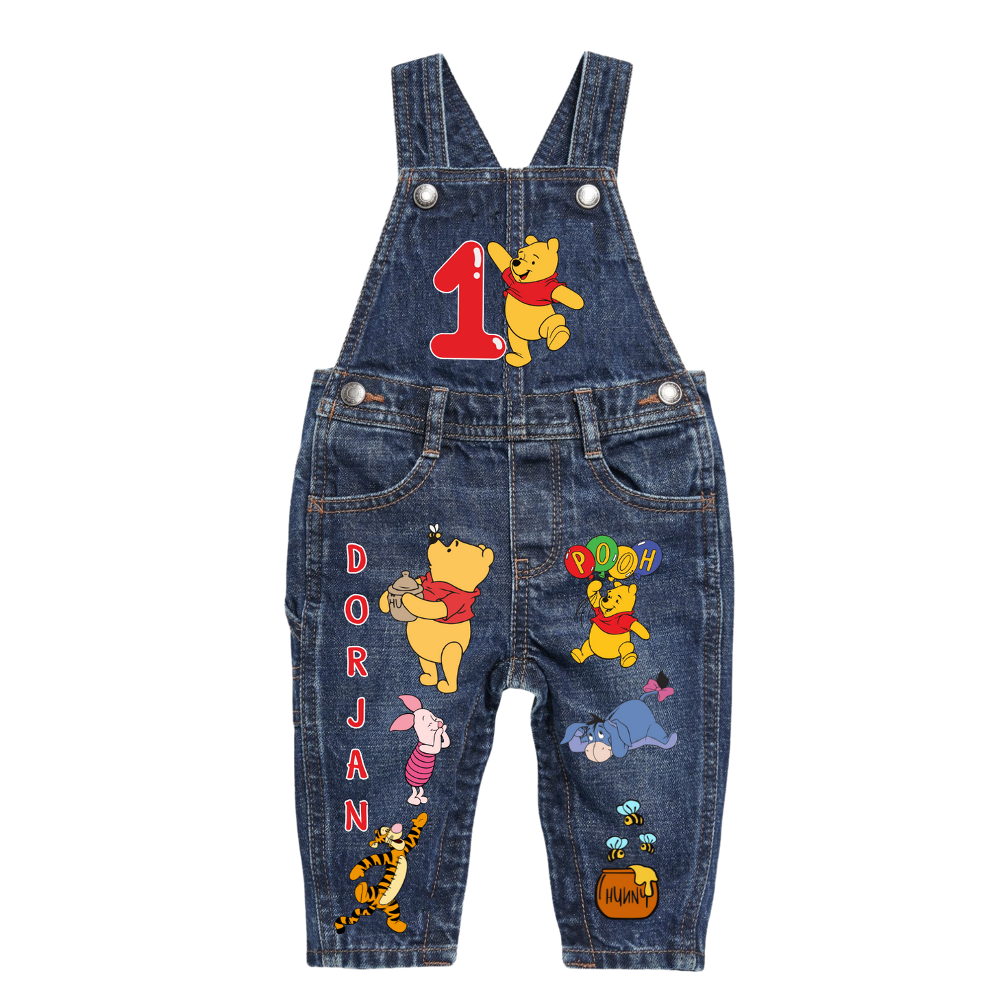 Winnie the Pooh Overalls and Shirt
