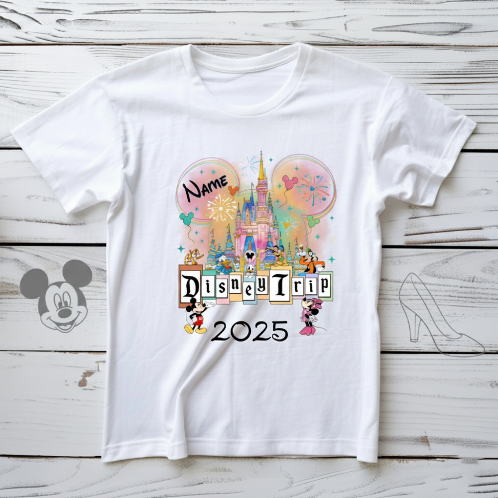 Personalized Disney Shirt with Name and Year