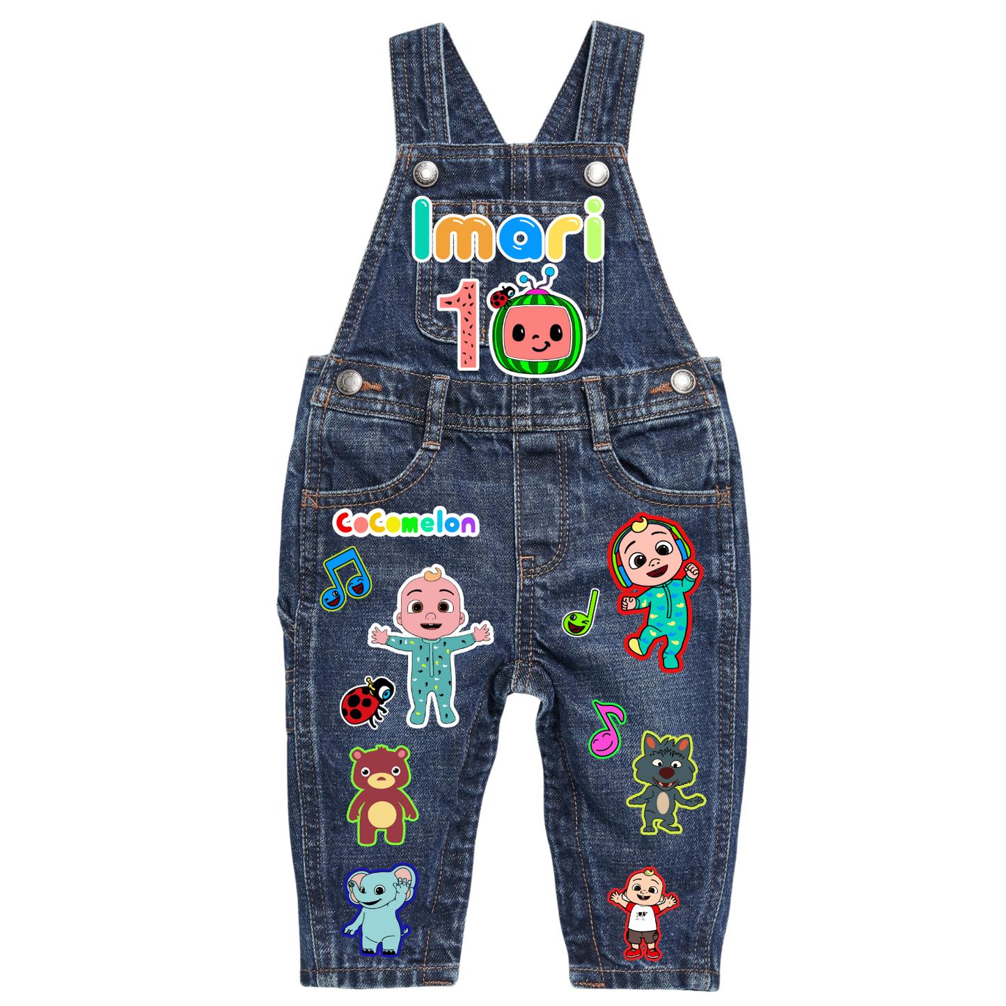Cocomelon Jean Overall Customized