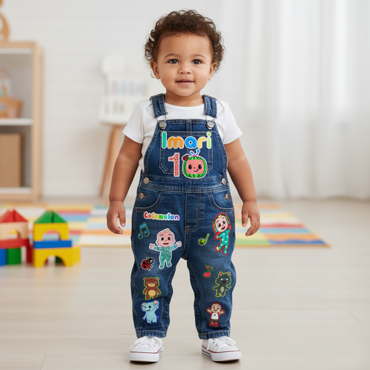 Cocomelon Jean Overall Customized