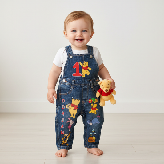 Winnie the Pooh Overalls and Shirt
